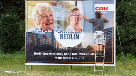 CDU-Wahlplakat für die Berlin-Wahl 2016.