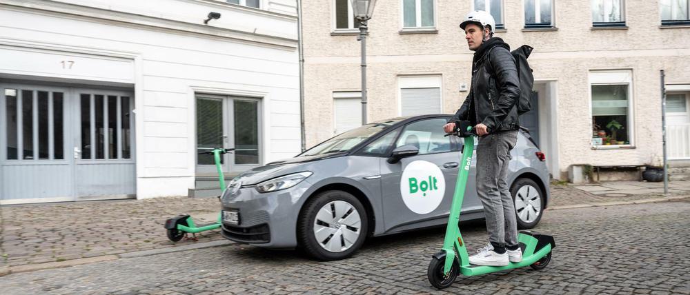 Den Mobilitätsanbieter Bolt gibt's nun auch auf vier Rädern.