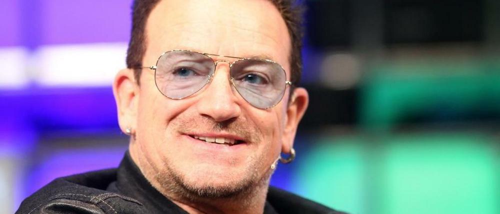 War auf der Anreise zur Bambi-Verleihung in Berlin: Bono von U2.