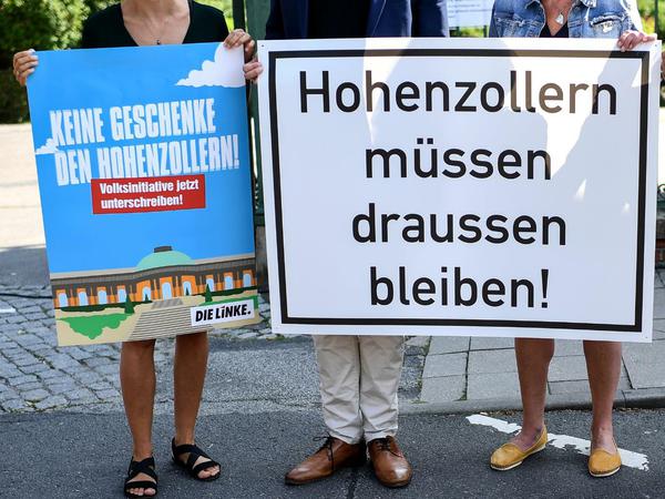 Die Volksinitiative wendet sich gegen Rückerstattungsansprüche der Hohenzollern.