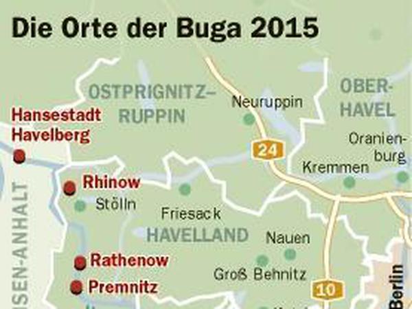 Im westlichen Havelland, nicht weit entfernt von Berlin: Hier spielt die Buga 2014.