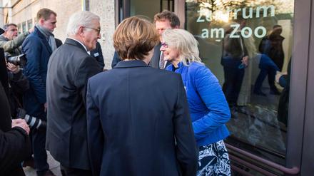 Bundespräsident Frank-Walter Steinmeier zu Besuch bei der Berliner Stadtmission am Bahnhof Zoo.