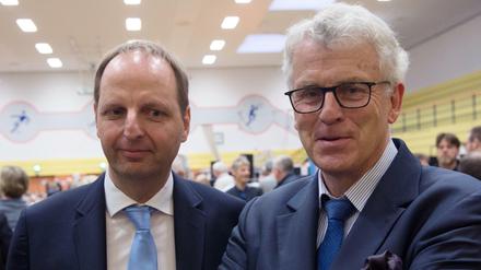 Die CDU-Politiker Karl-Georg Wellmann und Ex-Justizsenator Thomas Heilmann wollen in Steglitz-Zehlendorf das Direktmandat erringen.