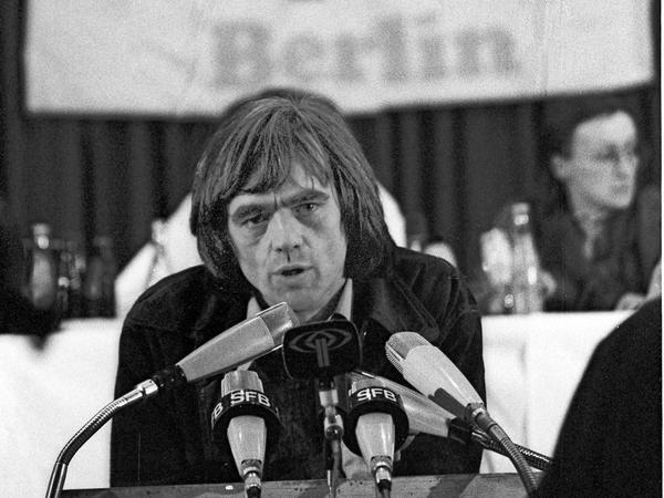 Immer dabei. Hans-Christian Ströbele beim AL-Parteitag 1983. 