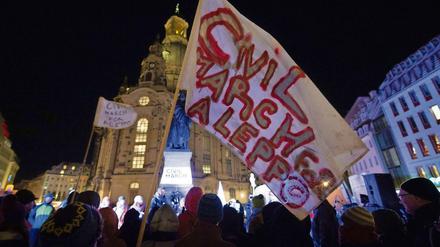 Der Civil March, hier noch in Dresden Anfang Januar. Mittlerweile ist der Marsch in der Schweiz angekommen.