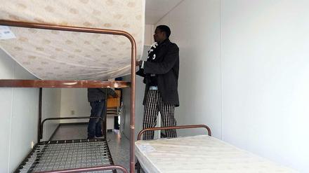 Ein Wohncontainer für Flüchtlinge in Hamburg. Auch in Berlin sollen Asylbewerber bald in Containern untergebracht werden.