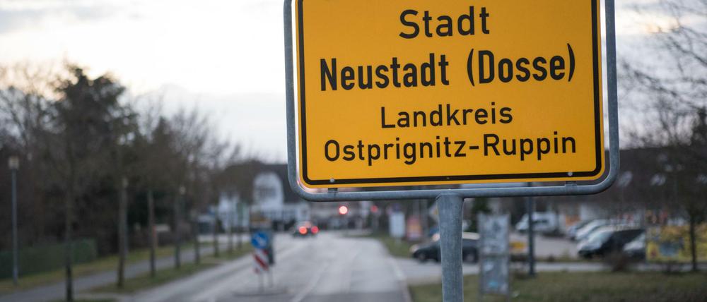 Leere Straßen in Neustadt/Dosse. Bis 17. März sind rund drei Viertel der 3645 Einwohner in Quarantäne.
