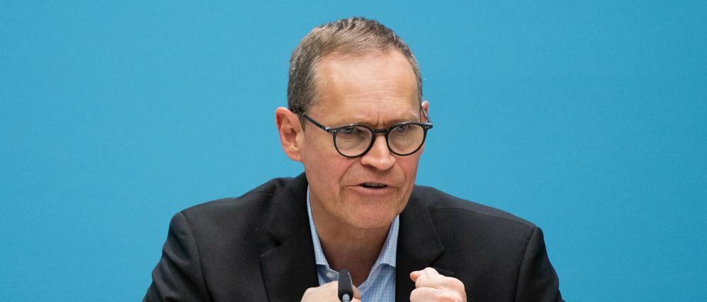 Michael Müller (SPD), Landesvorsitzender und Berlins Regierender Bürgermeister.