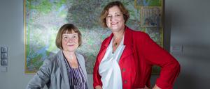 Zuständig für Gesundheitspolitik: Brandenburgs Ministerin Ursula Nonnemacher (Grüne, links) und Berlins Senatorin Ina Czyborra (SPD).