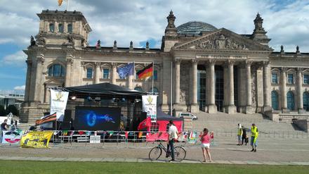Demo vor dem Reichstag, Reichsbürger.