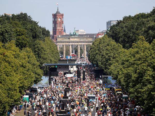 Zehntausende demonstrierten in Berlin.