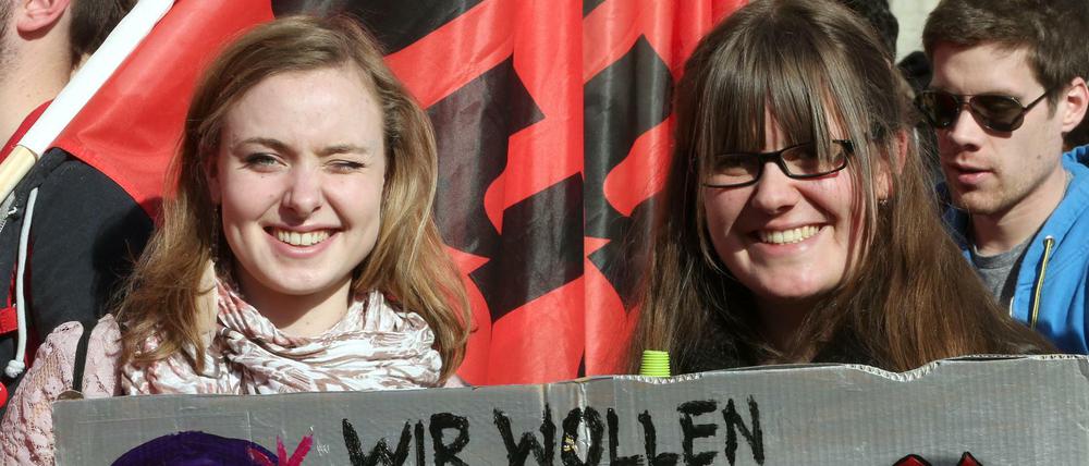 Der Frauentag findet in Berlin in diesem Jahr zum ersten Mal am 8. März als offizieller Feiertag statt.