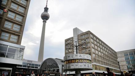 Der Alexanderplatz ist einer der wärmsten Orte in Berlin. 