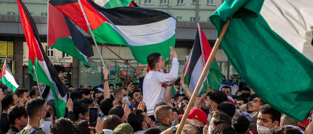 Ein pro-palästinensischer Protest vom Mai vergangenen Jahres.