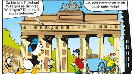 Wir sind Berliner: Die Ducks am Brandenburger Tor.