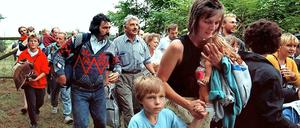 Rübergemacht. Mit der Öffnung der Grenzen von Ungarn nach Österreich begann im Sommer 1989 der große Flüchtlingsstrom von DDR-Bürgern Richtung Westen