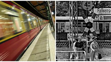 Auch Falkensee kann hoffen. Das Foto rechts stammt aus dem Jahr 1992. Die S-Bahn im Hintergrund war ein Imbiss.
