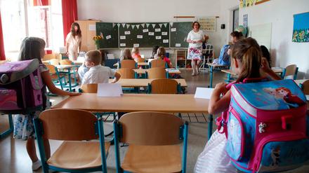 Berlin-Schöneberg: An der Lindenhof-Grundschule konnte die Einschulung immerhin wie geplant stattfinden.