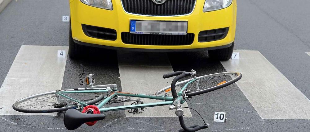 Besonders für Radfahrer ist es auf Berlins Straßen gefährlich.