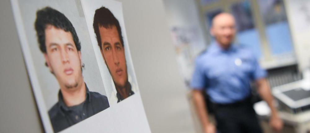 Fahndungsfotos des im Zusammenhang mit dem Terroranschlag von Berlin-Attentäters Anis Amri.