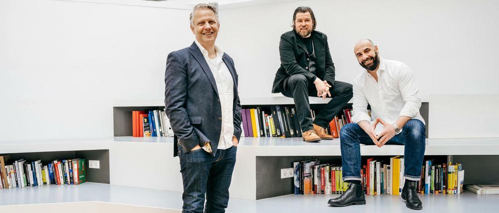 Berliner Kreativ-Chefs unter einem Dach: Ralph Hartmann, Andre Redlich, Ingmar Klatt.