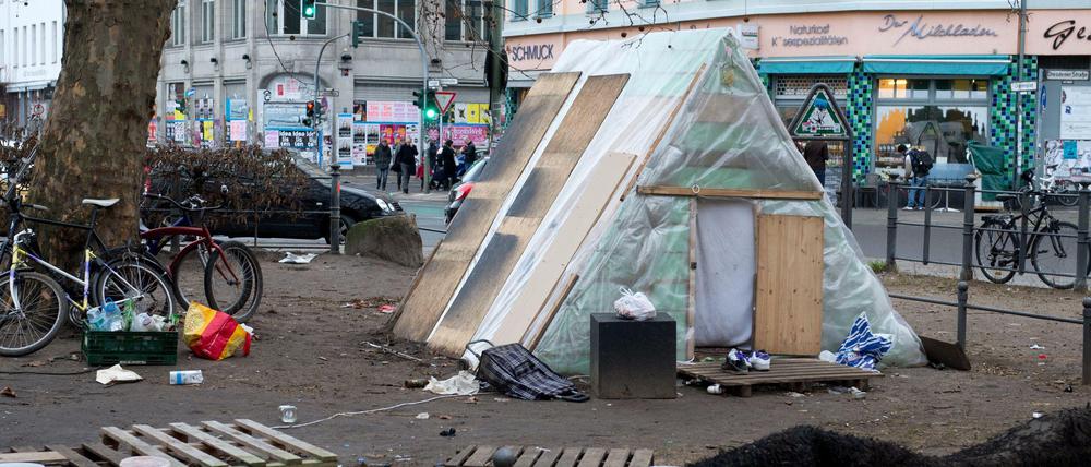 Kampf ums Camp. Ob und wann die Zelte am Oranienplatz geräumt werden, ist weiterhin offen.