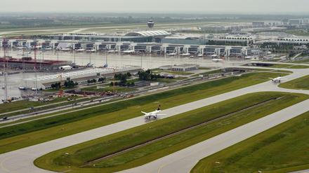 Der Flughafen München, aufgenommen im Juni.