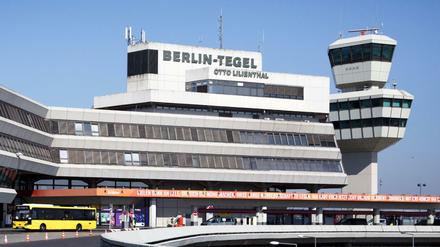 Blick auf den Flughafen Berlin-Tegel.