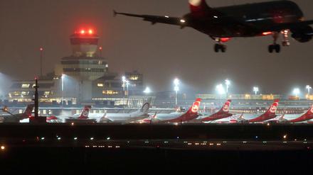 Ab 23 Uhr gilt am Flughafen Tegel das Nachtflugverbot.