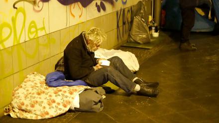 Obdachlose sind durch den Mangel an Corona-Schnelltests besonders betroffen. 