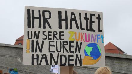 Fridays for future Demo in Berlin-Mitte.