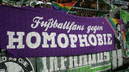 Der Verein "Fußballfans gegen Homophobie" ist mittlerweile deutschlandweit präsent. Gegründet haben ihn TeBe-Fans.