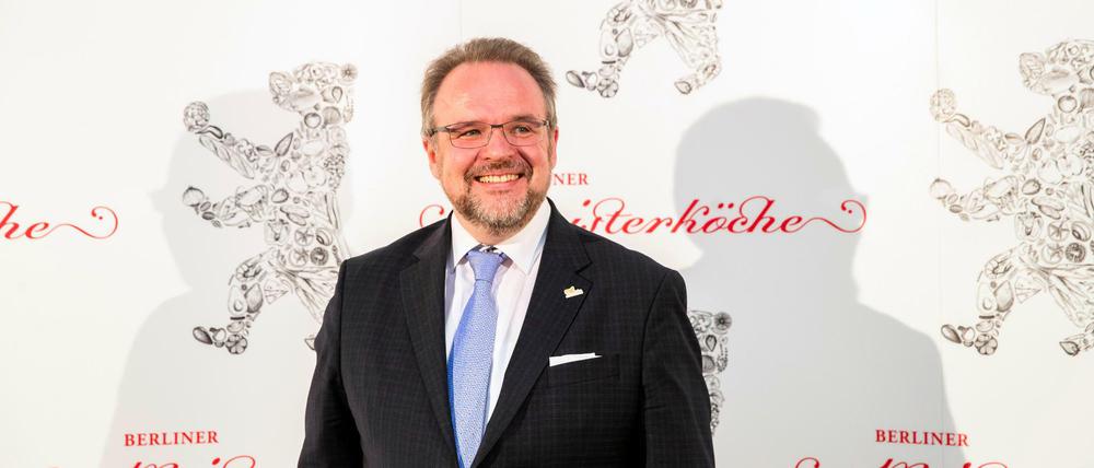 Bernhard Moser von eat berlin bei der Ankündigung der Berliner Meisterköche 2019.
