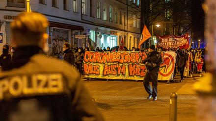 Bereits Ende Januar wurde in Prenzlauer Berg gegen ein Querdenker-Treffen demonstriert.
