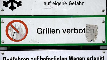 Grillen bleibt im Tiergarten verboten - und das wird auch kontrolliert. 
