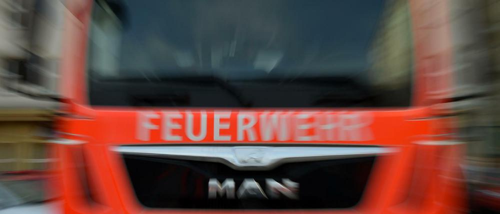 Ein Feuerwehrauto in Berlin.