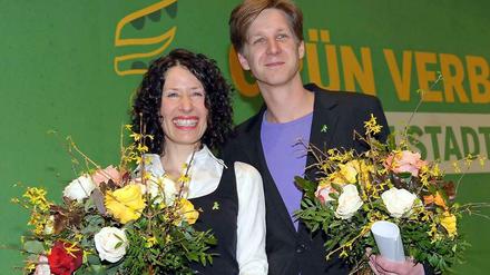 Bettina Jarasch und Daniel Wesener stehen seit 2011 an der Spitze der Berliner Grünen.