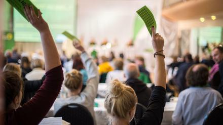 Grüner Parteitag: Die Mitglieder diskutierten am Samstag am Tegeler See.