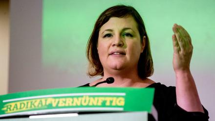 Antje Kapek, Fraktionsvorsitzende von Bündnis 90/Die Grünen im Berliner Abgeordnetenhaus.