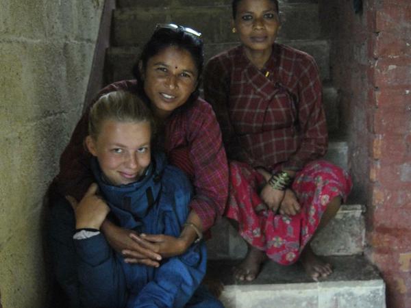 Unsere Autorin Hanna Janatka (21) in Nepal.