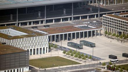 Das Hauptterminal des Hauptstadtflughafens BER in Schönefeld.