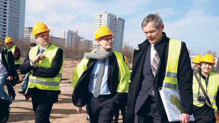 Michael Müller (in der Mitte) war von Ende November 2011 bis Anfang Dezember 2014 Senator für Stadtentwicklung und Umwelt. 
