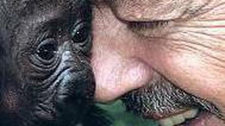 Herr der Affen. Tierpfleger Reimon Opitz starb im Alter von 62 Jahren. Foto: dapd