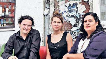 Die Festivalmacher Andreas Gebhard, Andrea Goetzke und Melissa Perales (von links).