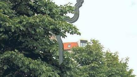 Das Profil des Attentäters. Das Denkmal für Georg Elser, der im November 1939 versucht hatte, Hitler in die Luft zu sprengen, soll an der Wilhelmstraße am Standort der früheren Neuen Reichskanzlei errichtet werden. Simulation: epd/Senatskanzlei