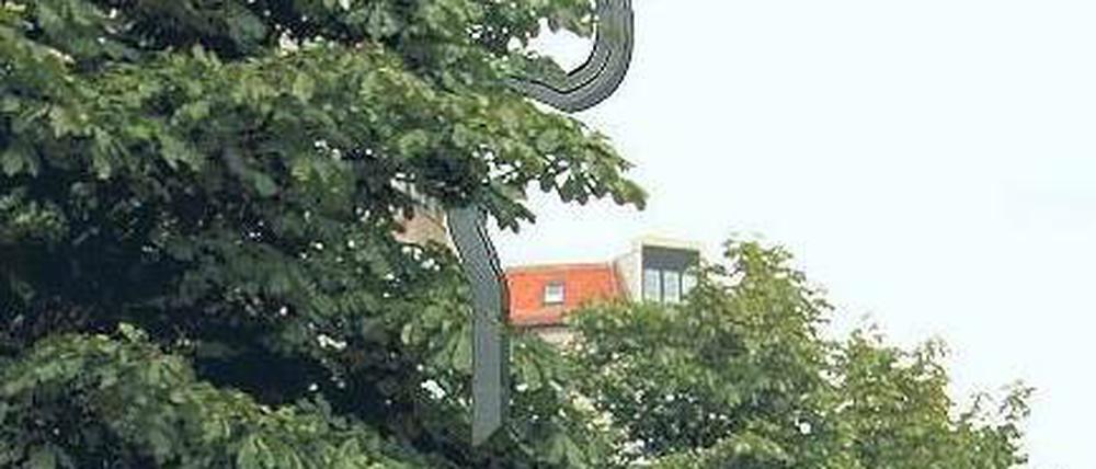 Das Profil des Attentäters. Das Denkmal für Georg Elser, der im November 1939 versucht hatte, Hitler in die Luft zu sprengen, soll an der Wilhelmstraße am Standort der früheren Neuen Reichskanzlei errichtet werden. Simulation: epd/Senatskanzlei