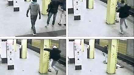 Kein Mitleid. Auch als der 31-jährige Maler auf dem U-Bahnhof Lichtenberg wehrlos am Boden lag, traten die Schläger weiter auf das Opfer ein. 