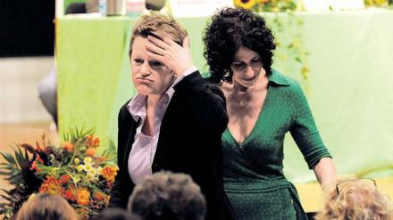 Schwerstarbeit. Als Spitzenkandidatin der Berliner Grünen konnte Renate Künast nicht viel reißen. Nach der Wahl verabschiedete sie sich aus der Hauptstadt und ging zurück in den Bundestag.