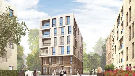 Die Baugenossenschaft Möckernkiez will am Rande des neuen Parkgeländes 400 Wohnungen, Gewerberäume und soziale Einrichtungen bauen – alles ökologisch und barrierefrei. 