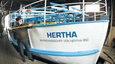 Hertha geht nicht unter – zumindest das Gründungsschiff des Klubs. Es wurde jetzt verkauft, aber nicht nach Berlin. 